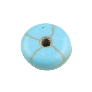 Perles d'espacement bleu turquoise rondes 2x6mm et 3x8mm pour la fabrication de bijoux, perles en vrac en pierre GP010 - Product Image 3
