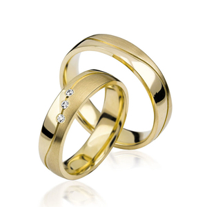 Ensemble de bagues de mariage plaqué or et rose 18k, 12 pièces, ensemble de bagues pour couple, fiançailles, strass, bijoux, bagues - Product Image 4