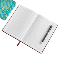 Libreta de Cuero PU Personalizada con Bolsillo Trasero, Tamaños A4, A5 y A6