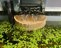 Déflecteur de sortie de filtre HOB pour aquarium, style bambou, à flux doux, sûr pour Betta et crevettes, avec ventouses