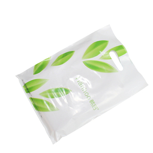 In logo quà tặng trang sức <span class=keywords><strong>PE</strong></span> Túi phẳng cầm tay tote mua sắm túi nhựa hai lớp gia cố Túi Quà Tặng - Product Image 2