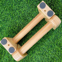 Mini poignées en bois barres de pompes force d'entraînement à la maison Parallettes en bois supports de pompes en bois