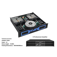 Amplificateur de puissance de classe H à deux canaux Système de son professionnel Audio professionnel 2*2200W 8OHM