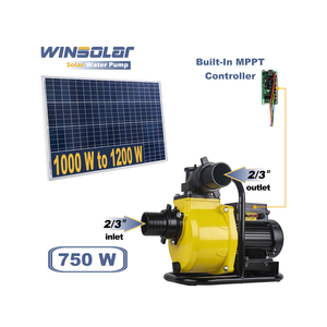 ปั๊มน้ำพลังงานแสงอาทิตย์แบบติดตั้งบนพื้นผิว WINSOLAR 750 วัตต์ พร้อมคอนโทรลเลอร์ในตัว - Product Image 1
