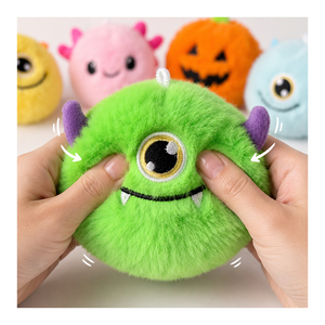 Nouveauté : Lot de 12 sphères élastiques poilues, jouets anti-stress en forme de créature à rebond instantané, pour remplissage de sacs de fête et assortiment de cadeaux promotionnels - Product Image 4