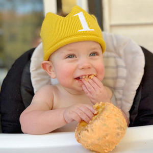 Bebé tejido corona cumpleaños corona <span class=keywords><strong>1</strong></span> <span class=keywords><strong>año</strong></span> de edad Tiara venta al por mayor princesa niños niña cumpleaños corona un bebé fiesta sombrero ganchillo sombrero - Product Image 2