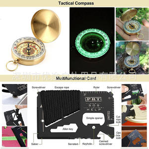 Kit de Herramientas de Supervivencia, 20x12x6cm, Equipo Compacto de Emergencia para Senderismo, Camping y Montañismo - Product Image 4