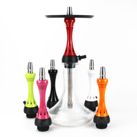 Haute qualité traditionnel Portable narguilé ensemble moderne beauté Design céramique bol pinces fer fumer tabac métal miroir Technique