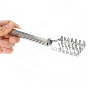 Stainless Steel <b>Fish</b> <b>Scaler</b> Square Design Dishwasher Safe Kitchen Tool For Seafood Preparation - Product Image 2