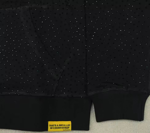 เสื้อฮู้ดดี้ผ้าฝ้ายคุณภาพสูง 100% ประดับเพชรเทียม สไตล์สตรีทแวร์สำหรับผู้ชาย รุ่น THAT'S a AWFUL LOT of COUGH SYRUP - Product Image 4