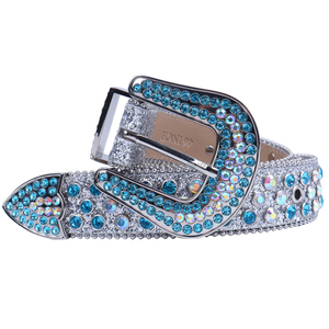 <span class=keywords><strong>Ceinture</strong></span> en cuir avec cristal scintillant pour homme, <span class=keywords><strong>grande</strong></span> <span class=keywords><strong>taille</strong></span>, de styliste occidental, à boucle <span class=keywords><strong>Large</strong></span>, vente en gros, prix en gros - Product Image 3
