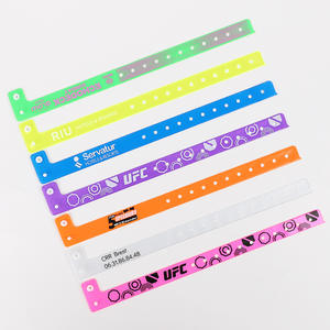 Custom Disposable PVC Plastic ID Identification <strong>Wristband</strong> Waterproof Promotional <strong>Vinyl</strong> Bracelet - Product Image 6