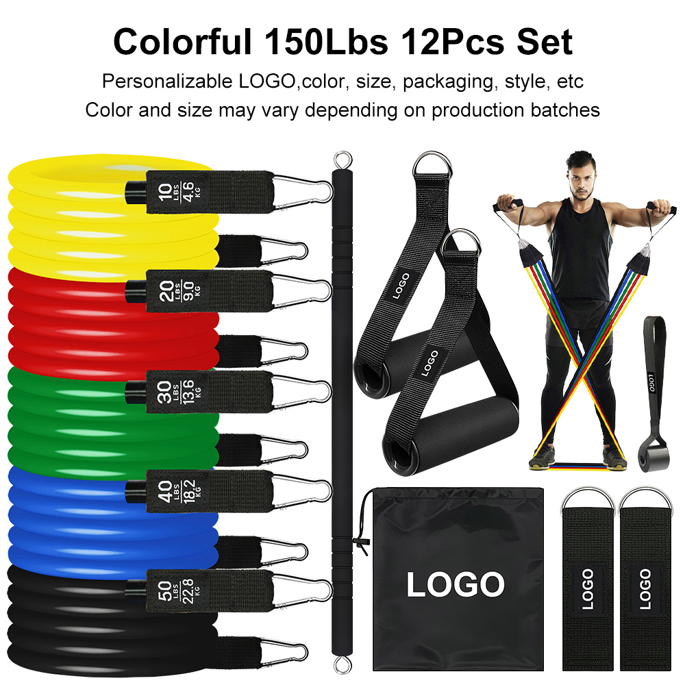 Colorful 150Lbs 12Pcs Set