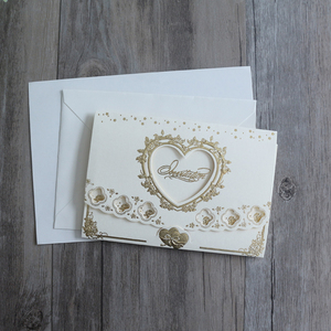 New Design Creative Graceful Heart Shaped Wedding Invitation <strong>Card</strong> and Custom Birthday Invitation <strong>Cards</strong> <strong>Table</strong> <strong>Cards</strong> - Product Image 2