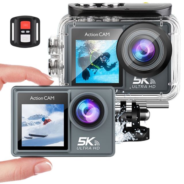 Cheapest logo 5K WiFi Camcorder EIS Stabilization Waterproof Video Recording with Helmet Accessories Real 4K Sport Action Camera