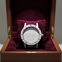 Bracelet de montre de luxe personnalisé en alliage de zinc, design respirant réglable, chanfreinage taillé au diamant, boucle en acier inoxydable, montre haut de gamme