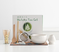 Ensemble cadeau de matcha personnalisé en gros, de 1 à 8 pièces, ensemble bol et fouet à matcha japonais avec boîte cadeau OEM
