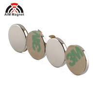 Aimants ronds avec dos adhésif, aimants puissants, aimants magnétiques avec dos adhésif pour aimant céramique magnétique