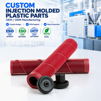 Poignée antidérapante en plastique souple à revêtement plastique, moulée par injection sur mesure de précision, pour projets OEM/ODM