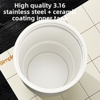 Vaso Térmico Portátil de Acero Inoxidable 316 con Aislamiento al Vacío, Doble Pajita para Beber, Ideal para Uso en Exteriores y Coche