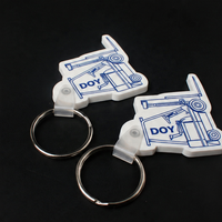 Porte-clés en PVC/caoutchouc personnalisé à faible MOQ, avec logo de marque et design unique, idéal pour les cadeaux promotionnels