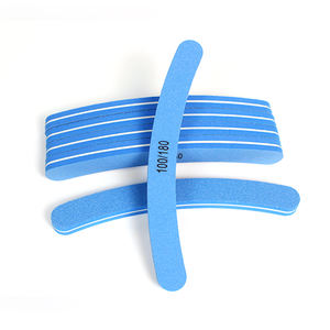 Nail Tool Double Sided Blue Sponge <strong>NailFile</strong> 80 100 150 Grit Nail File for Acrylic Nail - Product Image 1