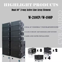 Caisson de basses CVR de bonne qualité double 10 pouces Line Array 18 pouces Grand boîtier de haut-parleurs d'extérieur