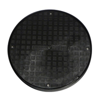 Couvercles de manhole en fonte ductile D400 ronds EN124 pour égouts, avec surface polie/peinte en poudre, pour les installations routières