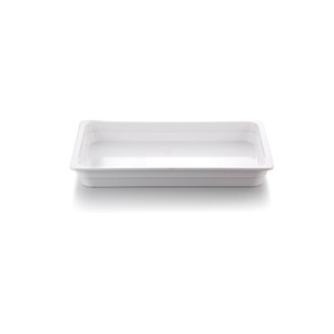 Tazón Grande de Porcelana Imitación Jade Melamina Blanca A8, Tazón Grande para Servir Comida en Cantinas, Reforzado - Product Image 4