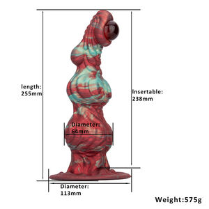 Anal Plug Sexspielzeug Frauen Amazon Hot Selling Einzigartige Form Alien Umwelt freundlich 100% wasserdicht Silikon Soft Mastur bator Riesiger Dildo - Product Image 6