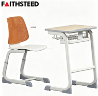 Ensemble bureau et chaise ergonomiques pour enfants, hauteur réglable, mobilier scolaire pour l'école à domicile et les salles de classe primaires
