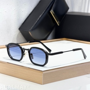 JD <span class=keywords><strong>JEAN</strong></span> 43-25-145 Gafas de Sol de Alta Calidad para Hombre y Mujer, Diseño Clásico Punk de Lujo, Acetato y Titanio, UV400, con Caja - Product Image 2