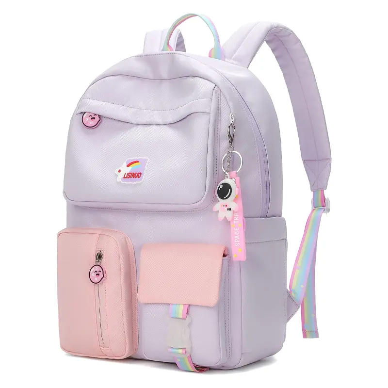 नई कस्टम प्रिंट बच्चों को स्कूल बैग पैक आकस्मिक Daypack प्राथमिक Bookbags मिडिल स्कूल बैग बैग के लिए लड़कियों