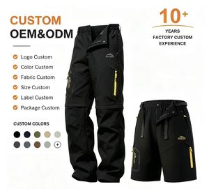 <span class=keywords><strong>Pantaloni</strong></span> da <span class=keywords><strong>Trekking</strong></span> 2-in-1 Staccabili per Escursionismo Estivo Leggeri ad Asciugatura Rapida Convertibili Cargo Resistenti all'Acqua per Uomo - Product Image 1