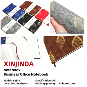 Cuaderno A5 de Cuero PU con Patrón de Hojas Doradas, 96 Hojas, Tapa Dura, Regalos y Uso de Oficina, Diario con Marcapáginas de Listón - Product Image 5