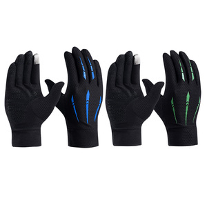 Outdoor Cycling Gloves Full Finger Ice Silk Breathable Touchscreen Compatible Unisex Adult Sports Gloves - Product Image 1
