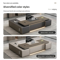 Ensemble bureau et chaise de direction moderne en bois avec design modulaire Caractéristiques Tiroir de rangement