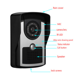 High-Definition Seven Inch Wired Water Resistant Video Doorbell Home <strong>Security</strong> <strong>System</strong> with Intercom and Easy Installation - Product Image 4