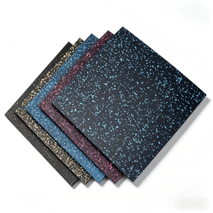 Interlocking EPDM <b>Rubber</b> Gym Flooring, Sound Insulation Anti-Slip Fitness <b>Floor</b> Tiles for Home and Commercial Gyms - Product Image 1