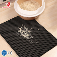 Tapis de litière double couche Eva Tapis de litière pour chat Kitty Tapis de litière pour chat imperméable et personnalisé Tapis de litière pour chat Eva