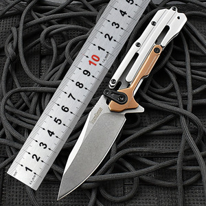 Cuchillo plegable KS, cuchillo de bolsillo multifuncional de alta dureza para autodefensa, portátil, para el hogar, para acampar, cuchillo para frutas EDC - Product Image 3
