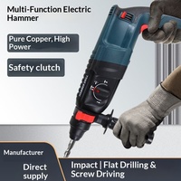 Perceuse à percussion électrique 220V professionnelle haute puissance, portable, pour béton, usage industriel et bricolage, modèle pistolet, directement de l'usine