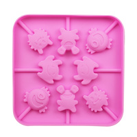 277 bricolage conception de moule personnalisé Silicone sucette moule bonbons durs monstre de Pâques silicone sucette moule à la main faire bricolage chocolat résine