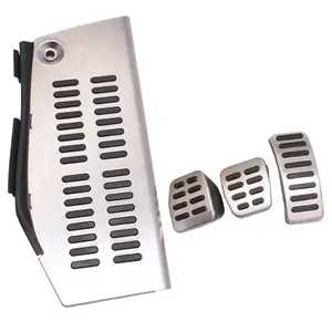 Manuel Automatic Aluminum Alloy Car Pedal Foot Gas Rest Pedals Plate Cover For VW Golf 4 Mk4 Polo Bora Beetle RSi GTI R32 Audi