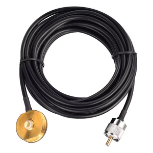 เสาอากาศวิทยุสื่อสารเคลื่อนที่ VHF NMO 136-174MHz และ UHF 400-480MHz พร้อมสายเคเบิล RG58 ความยาว 16.5 ฟุต ลดการสูญเสียสัญญาณ พร้อมขายึดสำหรับวิทยุติดรถยนต์ - Product Image 3