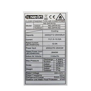 Climatiseurs sur pied pour la maison 220V R32 24000btu Unité de climatisation avec fonction de refroidissement et de chauffage Aires Acondicionadas - Product Image 3