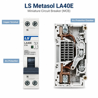 Disjoncteur miniature LS ELECTRIC LA40N-1P C16, norme IEC EN 60898-1, certifié CE KC, courbe de déclenchement C, en stock