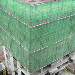 Construction Safety <strong>Net</strong> Screen in <strong>Green</strong> Blue Black-HDPE Windproof Debris Cutting Processing Service Protection <strong>Scaffold</strong> Netting - Product Image 5