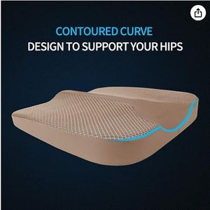 Cojín de asiento de espuma viscoelástica cómodo para Conductor de asiento de <span class=keywords><strong>coche</strong></span> o <span class=keywords><strong>silla</strong></span> de oficina de conductor de asiento de <span class=keywords><strong>coche</strong></span> personalizado - Product Image 6