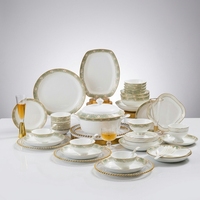 Tasses à thé de luxe légères en porcelaine fine, collection de motifs en relief, forme carrée, idéales pour les cadeaux de fêtes